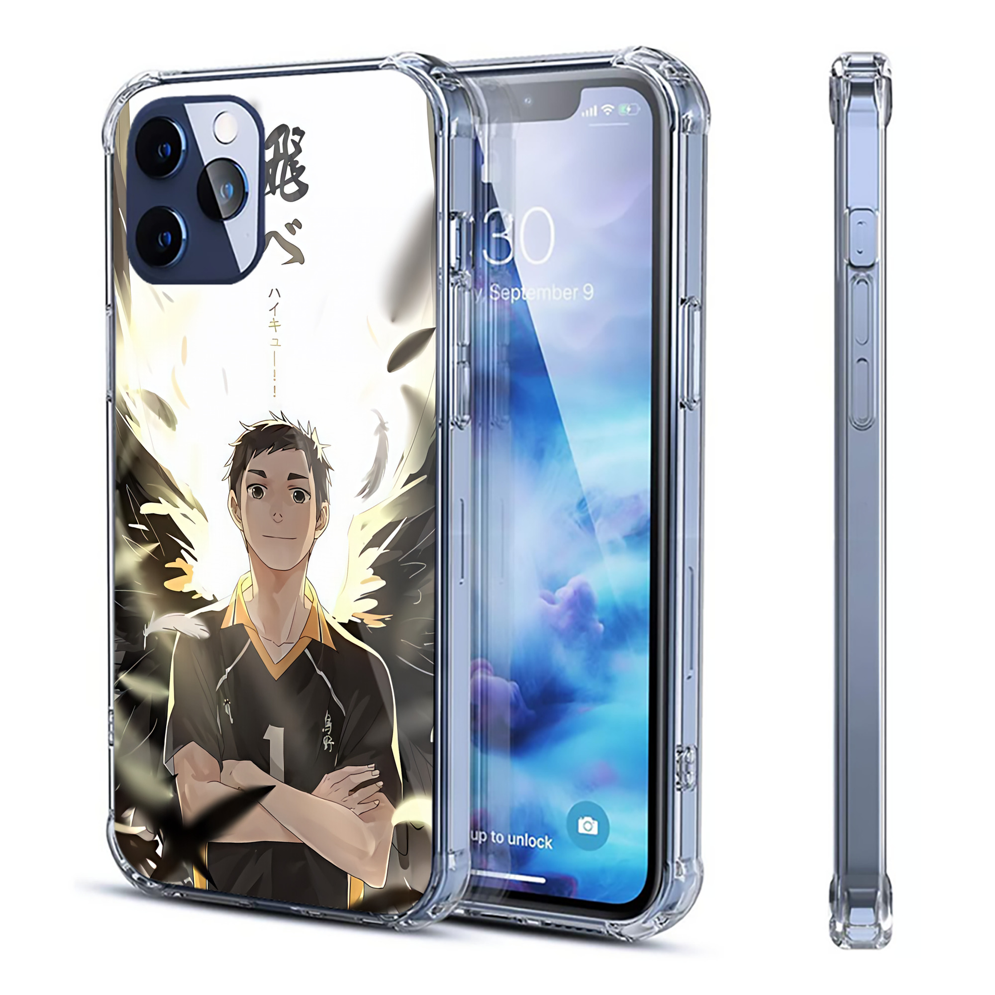 （画像用） ハイキュー!! Haikyu!! 【iPhone 12シリーズ対応】透明スマホケース（クリアソフトケース）